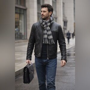 100% Cashmere Scottish Plaid Scarf – Unisex - Made in Scotland